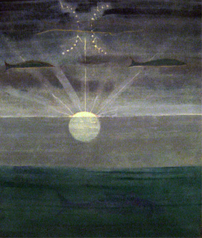 Il sole passa il Segno dei Pesci - Mikalojus Konstantinas Čiurlionis Zodiaco - Il sole passa il Segno dei Pesci