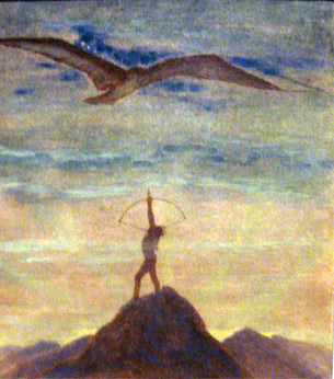 Il sole passa il Segno del Saggittario - Mikalojus Konstantinas Čiurlionis Zodiaco - Il sole passa il Segno del Saggittario
