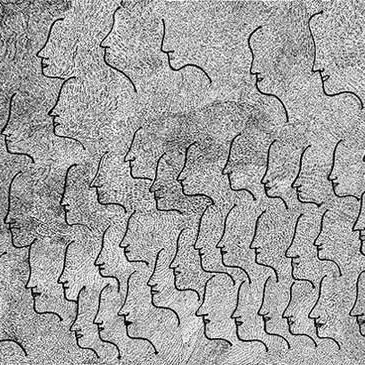 Immagine persistente di donna