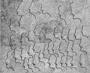 Immagine persistente di donna