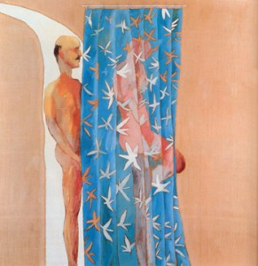 Due uomini in una doccia