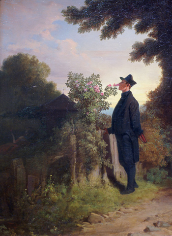 L'Amante della Rosa - Carl Spitzweg