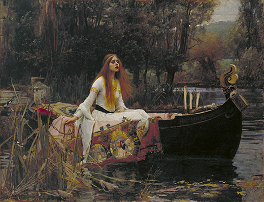 Lady di Shalott - John William Waterhouse Lady di Shalott