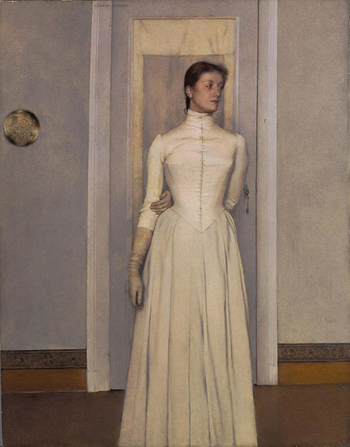 Ritratto di Marguerite Khnopff - Fernand Khnopff Ritratto di Marguerite Khnopff - Fernand Khnopff