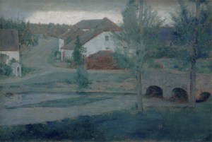 A Fosset, l'entrata del villaggio - Fernand Khnopff