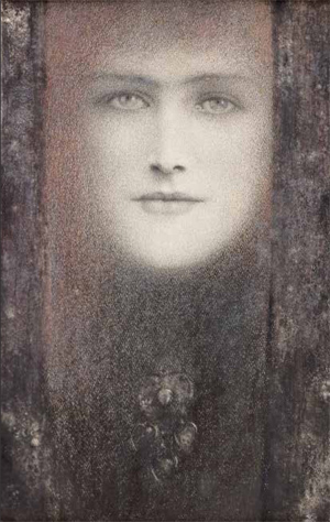 La maschera della tenda nera - Fernand Khnopff La maschera della tenda nera - Fernand Khnopff